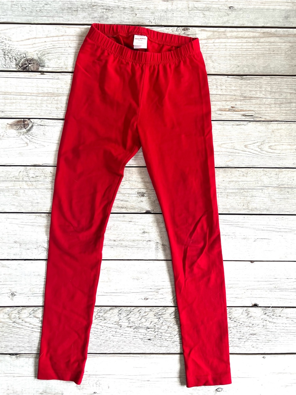 Hanna Andersson Red Slim Leggings